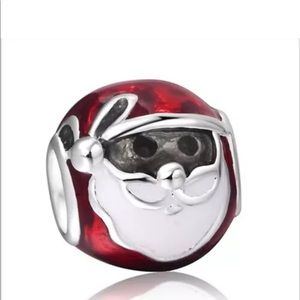 Rare Silver Santa Charm for Bracelet